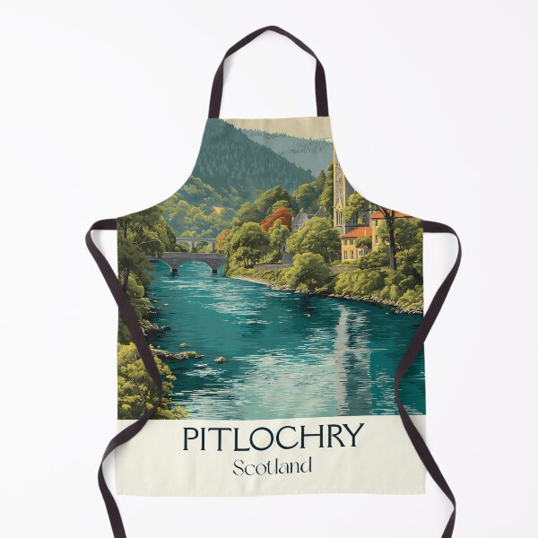 Item preview, Pitlochry Scotland Vintage Travel Poster | Perthshire Landscape Art Print designed and sold by TuncGK.