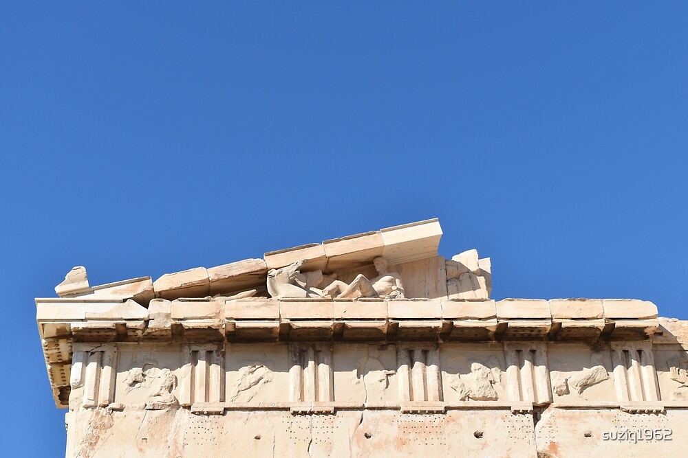 "East Pediment Parthenon Athens Greece" by suziq1962 Redbubble