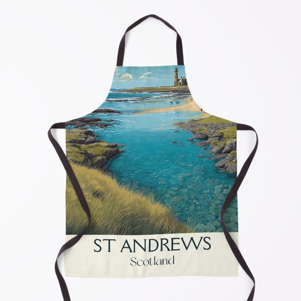 Item preview, St Andrews Scotland Vintage Poster | Home of Golf Fife Coast Art designed and sold by TuncGK.