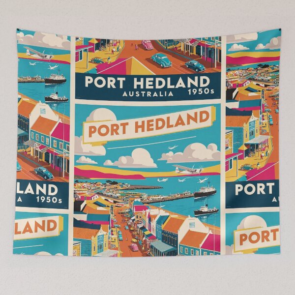 Item preview, Port Hedland Australia Vintage Travel Tourism designed and sold by TravelersGems.