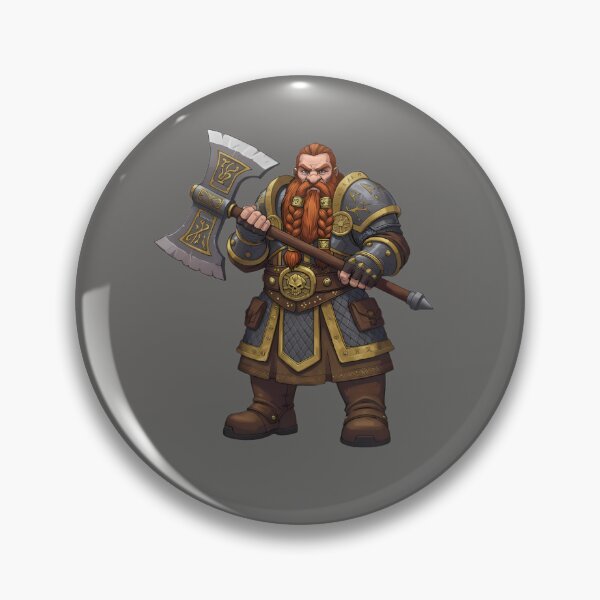 Item preview, Dwarf Warrior with Axe  designed and sold by Crafted Oddities.