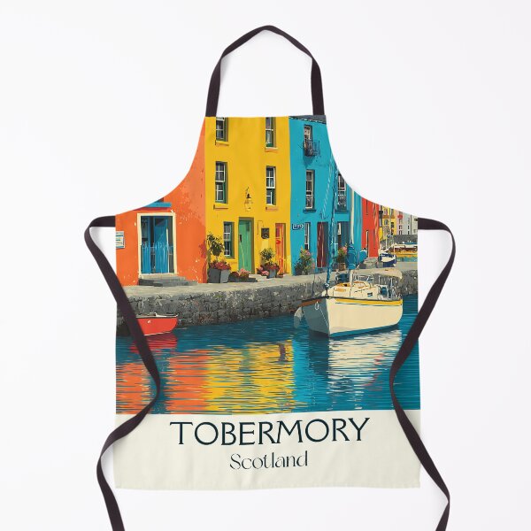 Item preview, Tobermory, Isle of Mull, Scotland Poster | Colourful Harbour Art designed and sold by TuncGK.