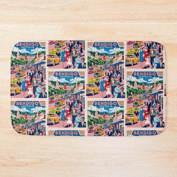 Item preview, Bendigo Australia Vintage Travel Tourism designed and sold by TravelersGems.