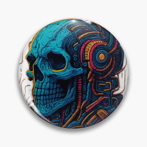 Item preview, Cyberpunk skull designed and sold by PulseStreetwear.