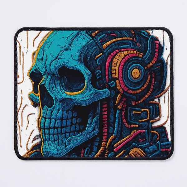 Item preview, Cyberpunk skull designed and sold by PulseStreetwear.