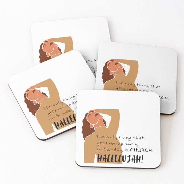 Item preview, Church: The Only Thing That Gets Me Up Early on Sunday... Hallelujah designed and sold by JaramVision.