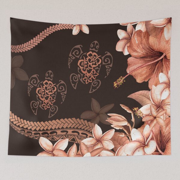 Item preview, Hawaiian Sunset Tapa Fusion designed and sold by J Marielle Designs.