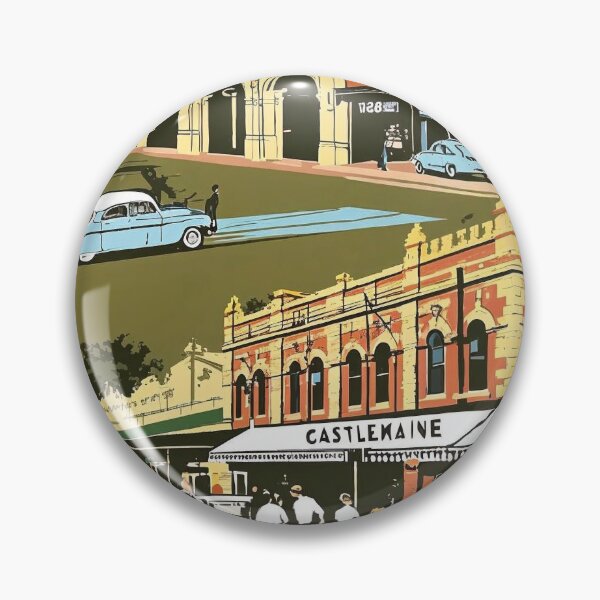 Item preview, Castlemaine Australia Vintage Travel Tourism designed and sold by TravelersGems.
