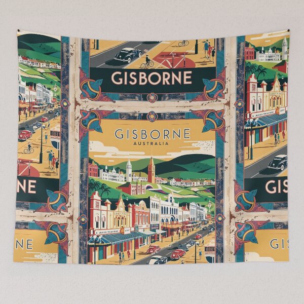 Item preview, Gisborne Australia Vintage Travel Tourism designed and sold by TravelersGems.