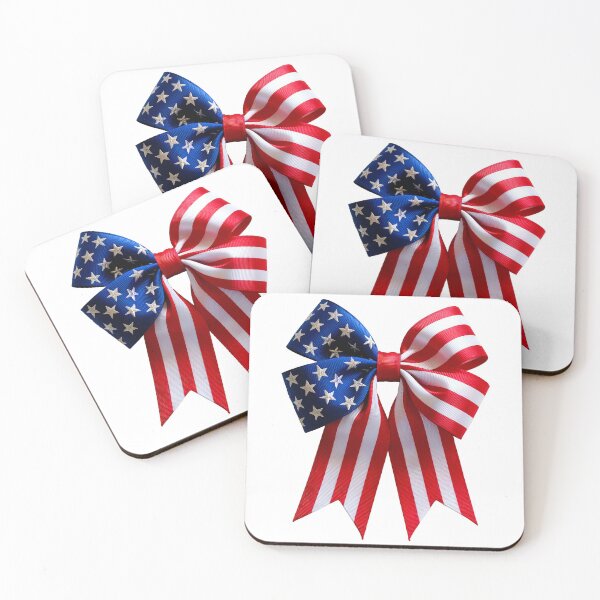 Item preview, USA Patriotic American Flag Giant Ribbon Bow Decoration of Satin Stars and Stripes designed and sold by ChattanoogaTee.