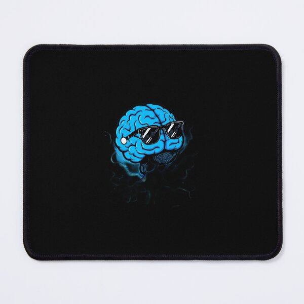 Item preview, A cartoon brain with AirPods and sunglasses designed and sold by The funky stylez.