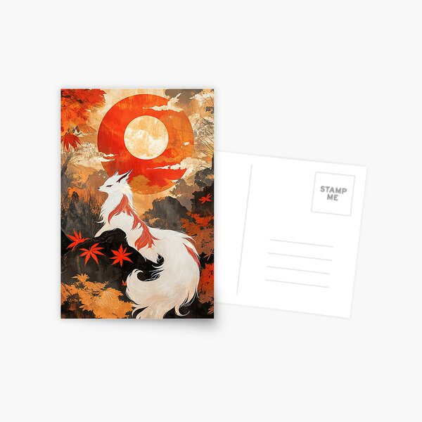 Item preview, Mystic Fire Fox – Spirit Guardian Art designed and sold by Kawai-Plus.