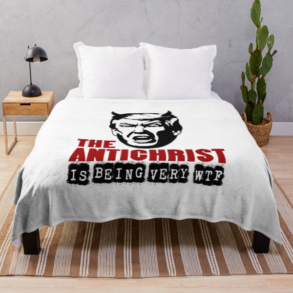 Item preview, Antichrist is Being Very WTF Donald Trump T-Shirts Hoodies Mugs Pins Stickers Magnets Posters Funny Anti Trump Anti MAGA Anti-Christ Humorous Gifts Tees Resistance designed and sold by allfreelance.