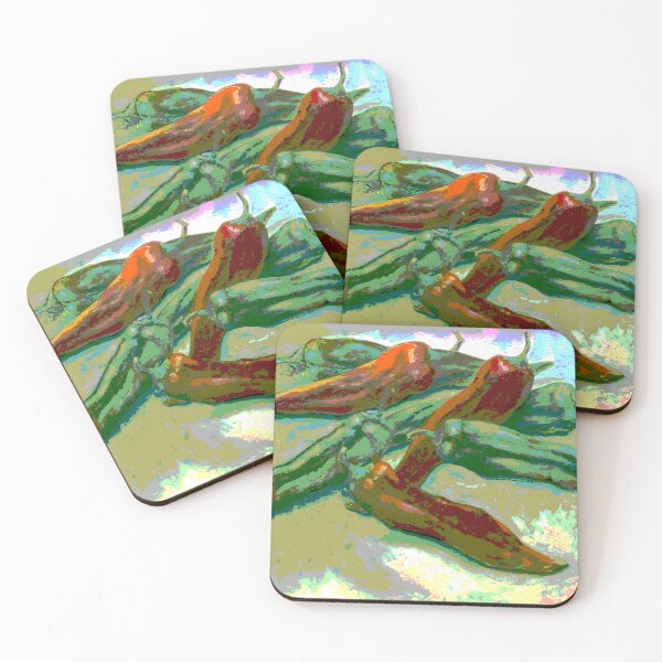 Item preview, Red and Green Chili Peppers designed and sold by Jessielee72.