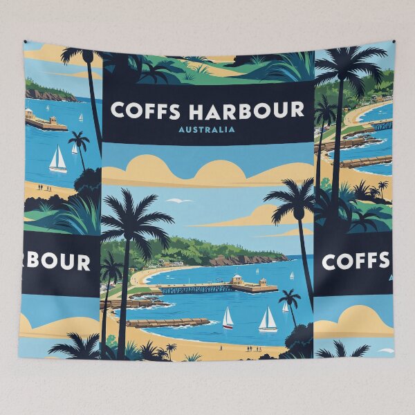 Item preview, Coffs Harbour Australia Vintage Travel Tourism designed and sold by TravelersGems.