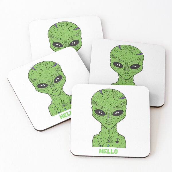 Item preview, Friendly Alien Saying Hello – Cute Cartoon Alien T-Shirt designed and sold by PrincessStudio.