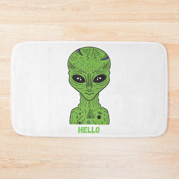 Item preview, Friendly Alien Saying Hello – Cute Cartoon Alien T-Shirt designed and sold by PrincessStudio.