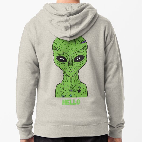 Item preview, Friendly Alien Saying Hello – Cute Cartoon Alien T-Shirt designed and sold by PrincessStudio.