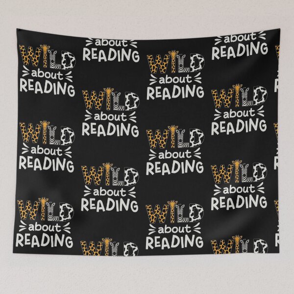 Item preview, Wild About Reading Giraffe Zebra Cow Print Letters  designed and sold by marfanna.
