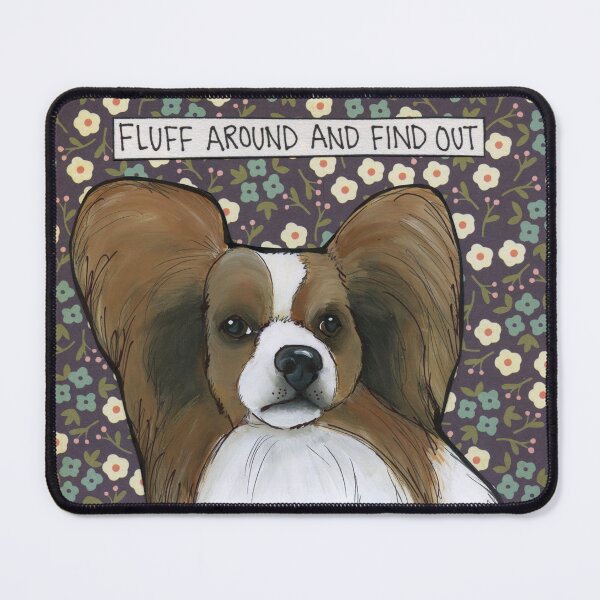 Item preview, Fluff Around, Papillon dog hand created art designed and sold by jamiemorathart.