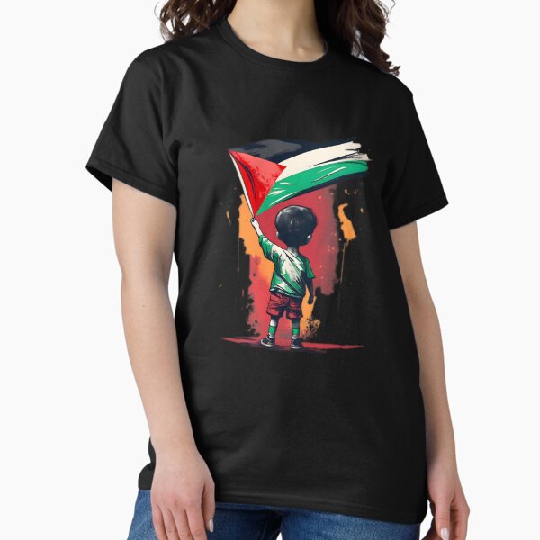 Item preview, Children Of Gaza With Palestine Flag designed and sold by JurenArt.