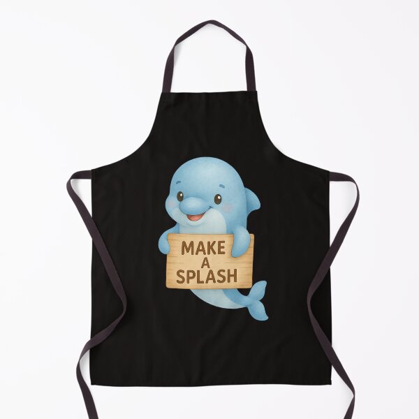 Item preview, Make a Splash Kawaii Dolphin, Funny Summer Quote designed and sold by stylishdzign.