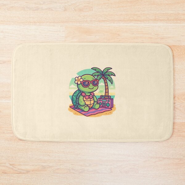 Item preview, Chill Beach Turtle with Boombox designed and sold by Bramble99.