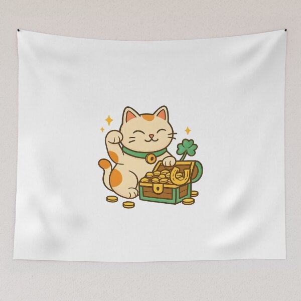 Item preview, Whimsical T-Shirt Featuring Cute Prosperity Cat designed and sold by ENDEVER+.