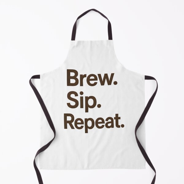Item preview, Brew Sip Repeat Minimal Coffee Lover Quote designed and sold by Style-Sense.