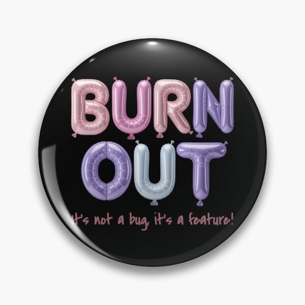 Item preview, Burnout & Capitalism – Socially critical statement design designed and sold by VariousGoodies.