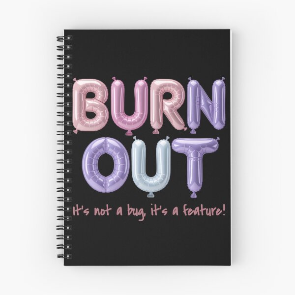 Item preview, Burnout & Capitalism – Socially critical statement design designed and sold by VariousGoodies.