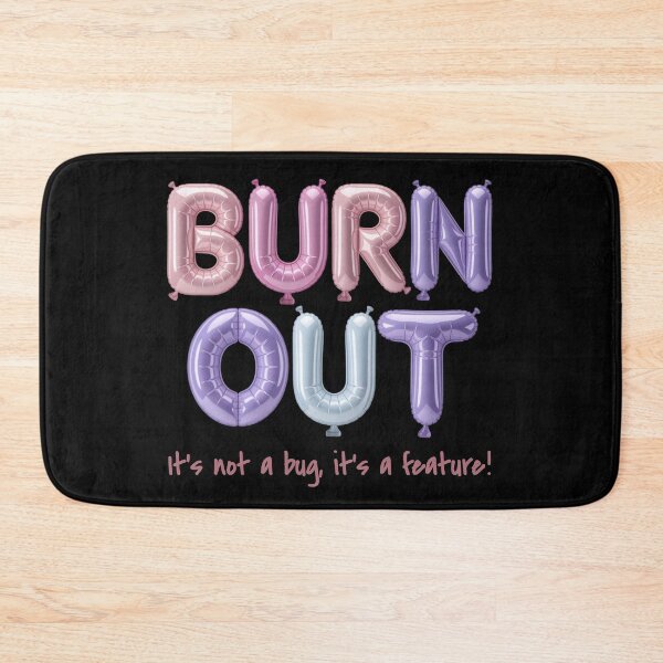 Item preview, Burnout & Capitalism – Socially critical statement design designed and sold by VariousGoodies.