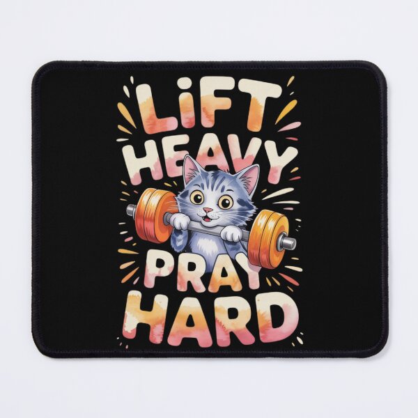Item preview, Lift Heavy Pray Hard designed and sold by FurrFunPrints.