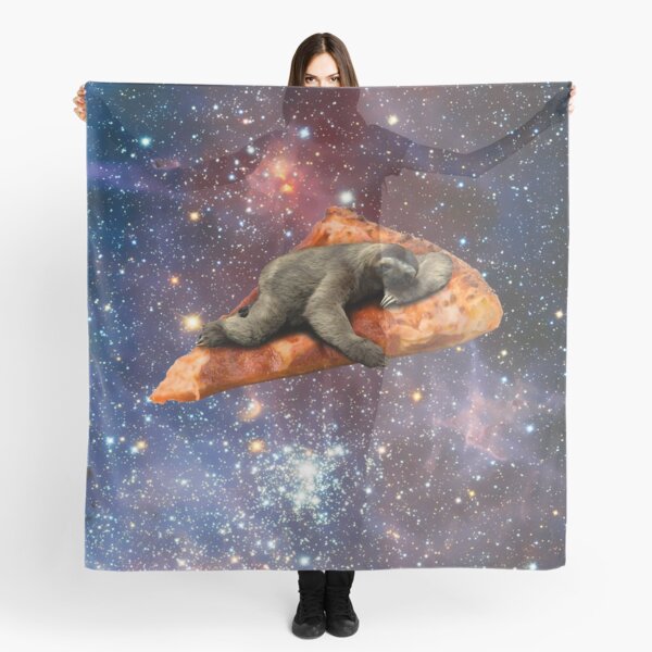 Pizza Sloth In Space Scarf