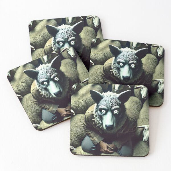 Item preview, The Wolf in Sheep's Clothing – Surreal Night Motif designed and sold by _RudeMango.