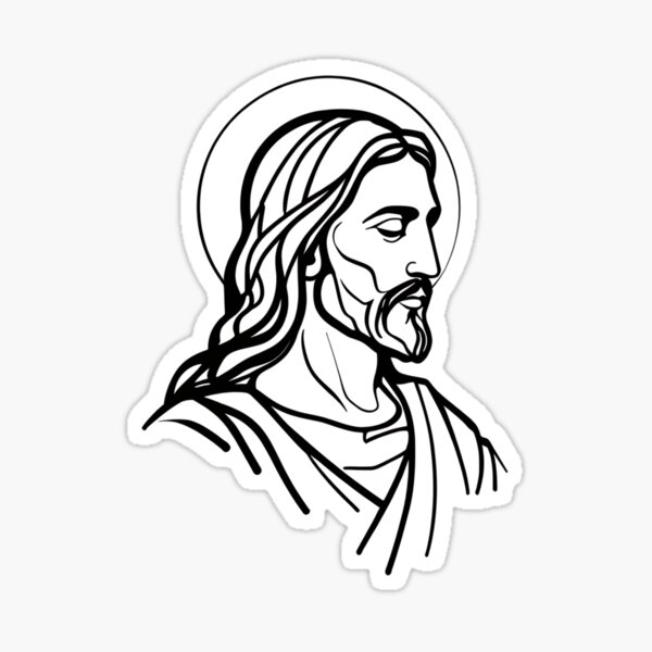 Item preview, Minimalist Jesus Christ, Christian, Religious designed and sold by stylishdzign.