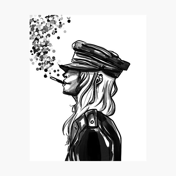 Aperçu de l'œuvre Rock Girl Smook Ink créée et vendue par Rebel-Demoon.