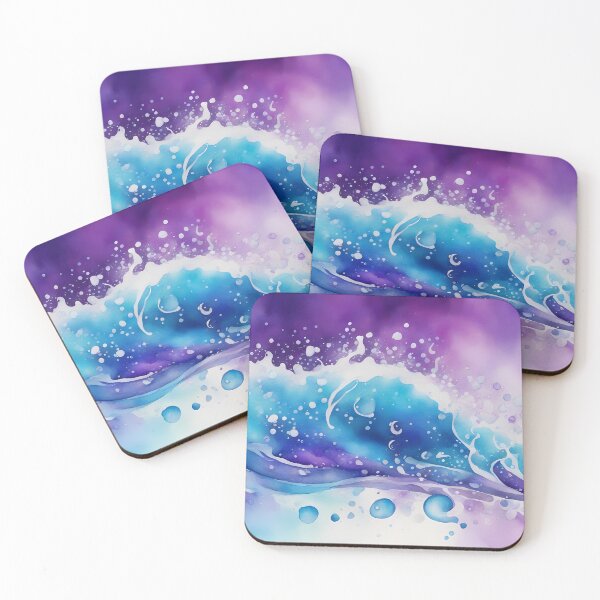 Item preview, Blue and Purple Wave designed and sold by CalmnessbyChoice.
