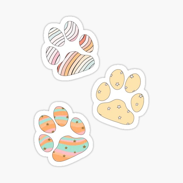 Item preview, VSCO paw prints | Aesthetic Preppy Doggo  designed and sold by lea-lani.