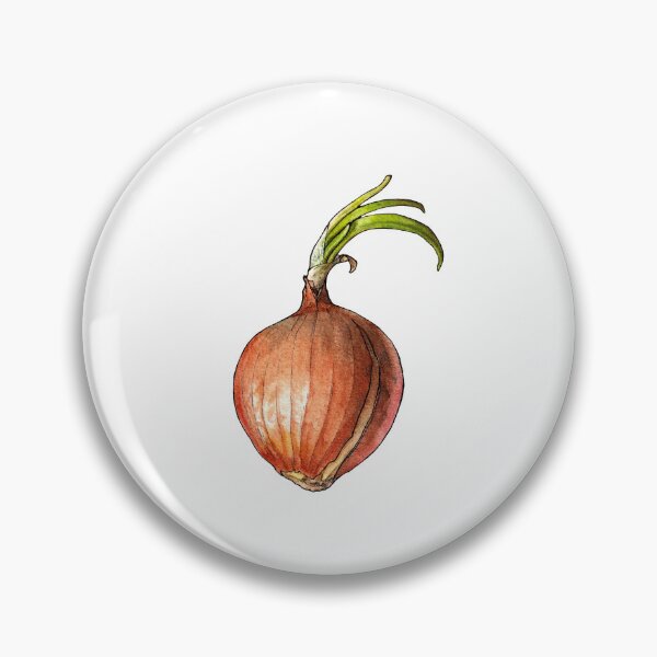 Item preview, Yellow Onion - Watercolor illustration designed and sold by AquarellChill.