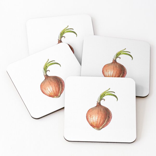 Item preview, Yellow Onion - Watercolor illustration designed and sold by AquarellChill.