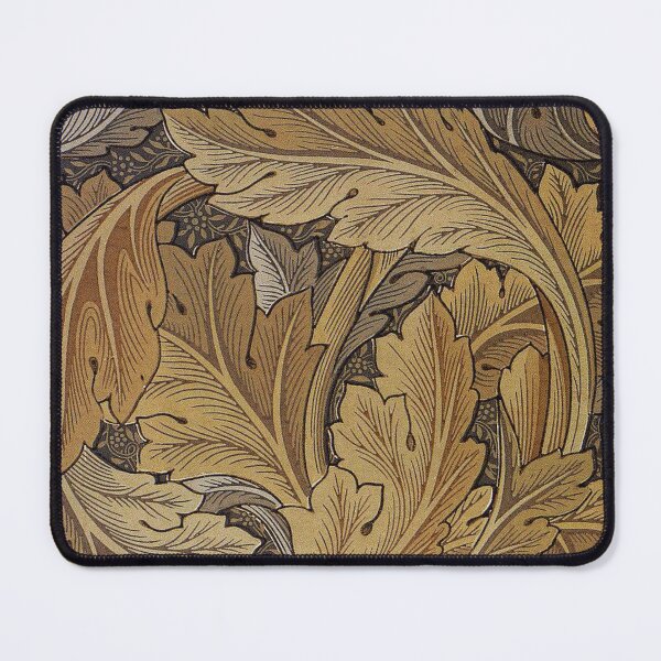 Artikelvorschau, William Morris Acanthus hinterlässt Gold und Braun entworfen und verkauft von Pixelchicken.