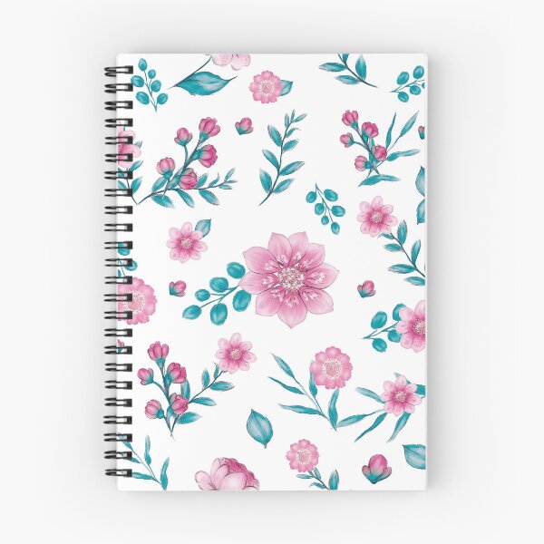 Item preview, Pink, Green & Turquoise Floral Pattern – Tropical Aesthetic Design designed and sold by TropicalTrails.