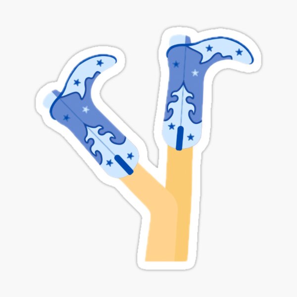 Item preview, Blue cowgirl boots designed and sold by CrunchyCowgirl.