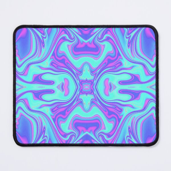 Item preview, Blue Holographic Print Metallic Iridescent Pattern designed and sold by FestDrip.