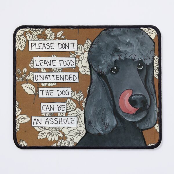 Item preview, Unattended Poodle, dog hand created art designed and sold by jamiemorathart.