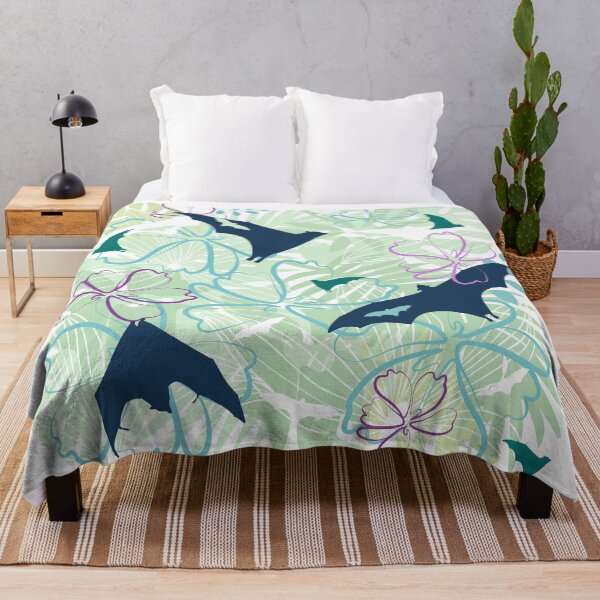 Item preview, Bat Floral Pattern designed and sold by ShaireProd.
