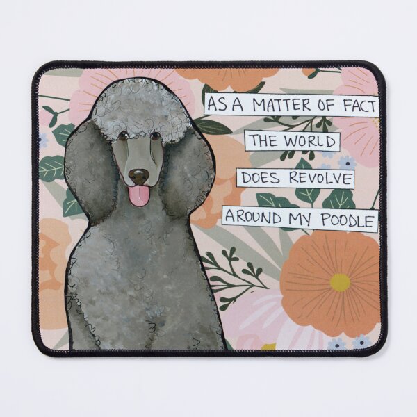 Item preview, Around My Dog, Poodle dog hand created art designed and sold by jamiemorathart.