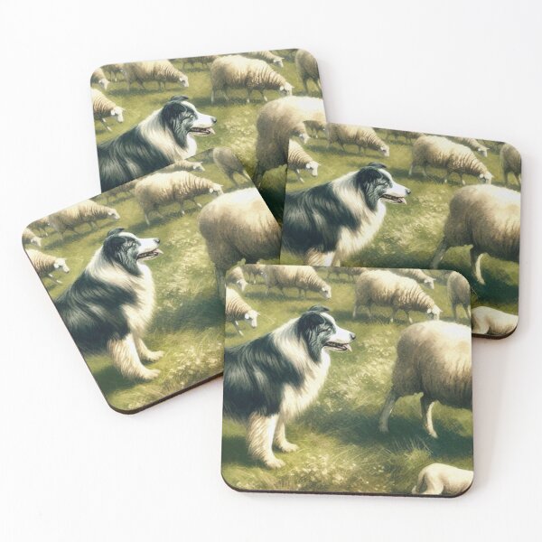 Item preview, Guardian of the Flock: Border Collie at Work designed and sold by mustardseed-410.