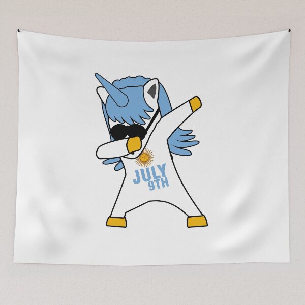 Item preview, Argentina Independence Day Argentine Dabbing Unicorn designed and sold by CreativeStrike.